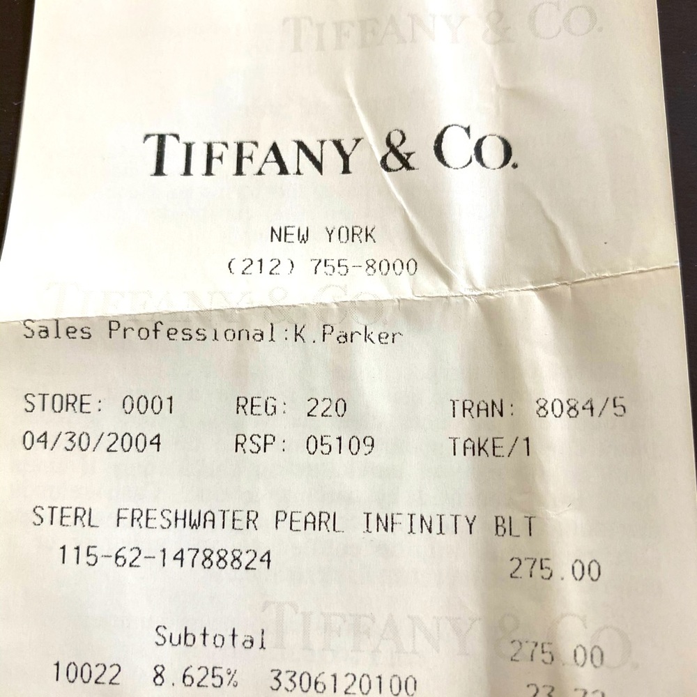 Tiffany freshwater pearl bracelet